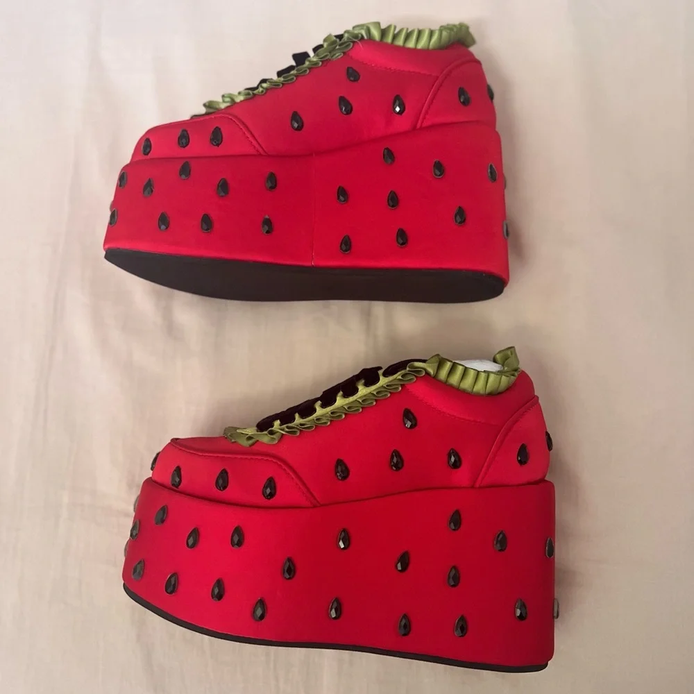 Dolls Kill x Strawberry Shortcake Platform Shoes
